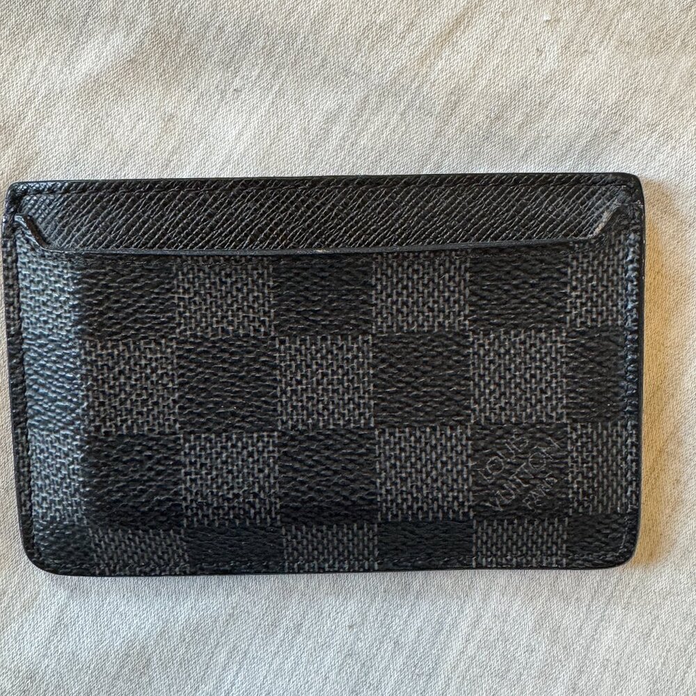 Louis Vuitton Black Damier Card Case